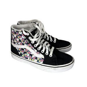 Vans Sk8-Hi Tapered Sneakers Butterfly‎ Black White Sz 6.5 women's